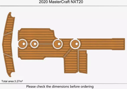 2020 Mastercraft NXT20 Cockpit Swim platform bow 1/4"6mm EVA foam mat floor